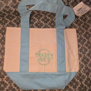 NEW with tags Trader Joes Mini Tote BLUE